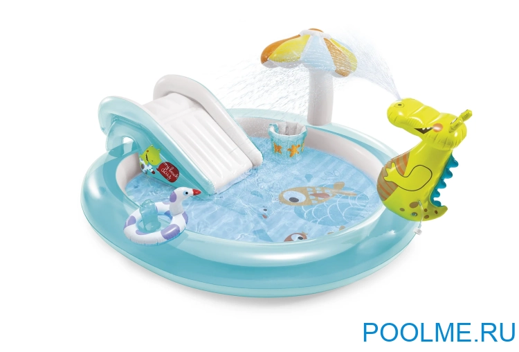 Надувной игровой центр INTEX "Крокодил", артикул 57165 Надувной игровой центр INTEX "Крокодил", артикул 57165