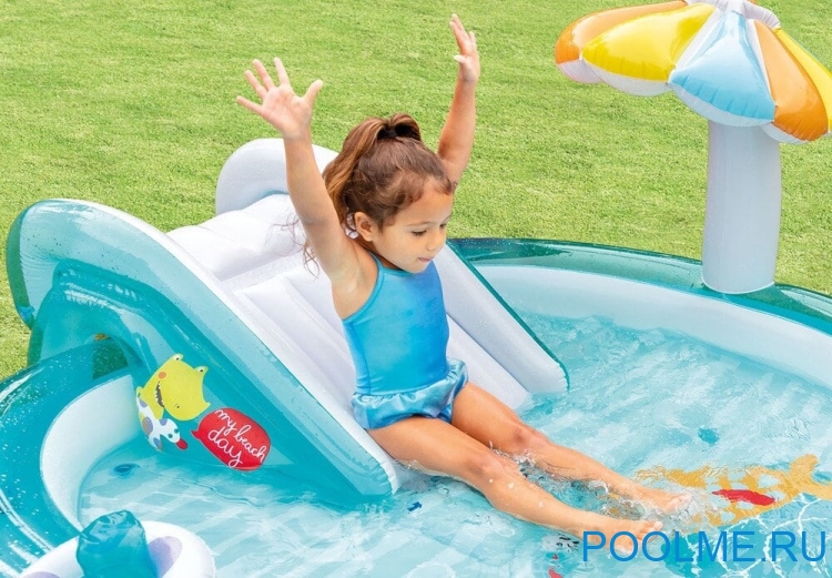 Надувной игровой центр INTEX "Крокодил", артикул 57165 Надувной игровой центр INTEX "Крокодил", артикул 57165