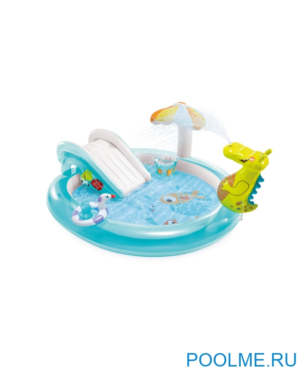 Надувной игровой центр INTEX "Крокодил", артикул 57165 Надувной игровой центр INTEX "Крокодил", артикул 57165