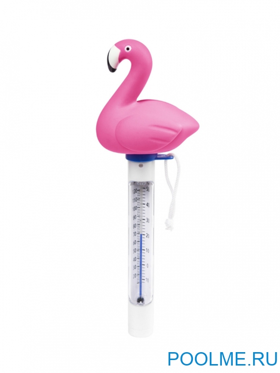 Плавающий термометр для бассейна Bestway Flowclear "Фламинго", артикул 58595-F