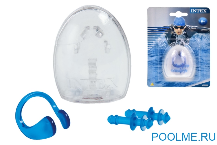 Беруши и зажим INTEX для плавания, артикул 55609