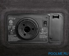 Матрас INTEX надувной 99 x 191 x 23 см, встроенный насос 220V, артикул 66779