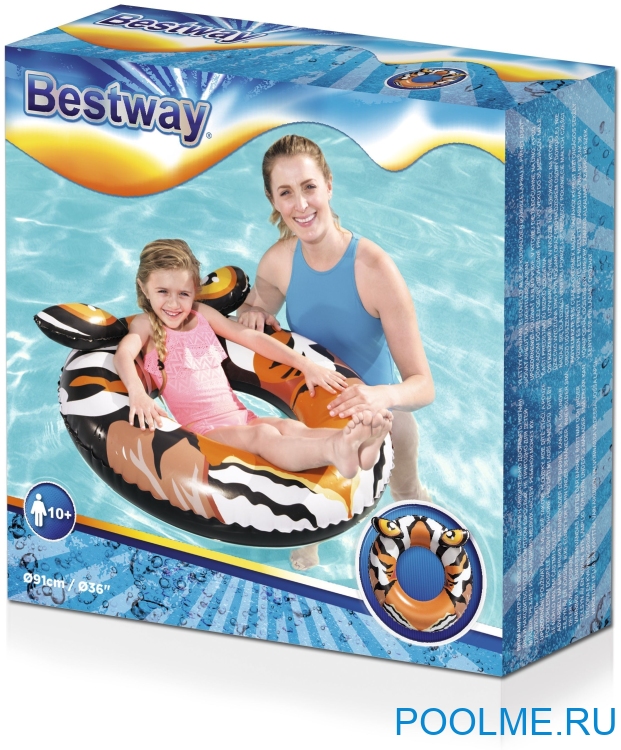 Надувной круг Bestway Predator Тигр 91 см, артикул 36122-Т
