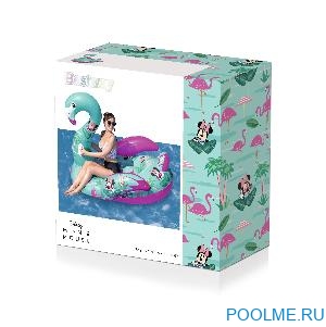 Надувной матрас-плот Bestway для плавания "Фламинго" с ручками 173 x 170 см, артикул 91081 Надувной матрас-плот Bestway для плавания "Фламинго" с ручками 173 x 170 см, артикул 91081