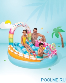 Надувной игровой центр INTEX Candy Fun с горкой, артикул 57144