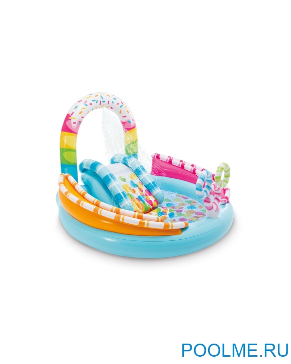 Надувной игровой центр INTEX Candy Fun с горкой, артикул 57144 Надувной игровой центр INTEX Candy Fun с горкой, артикул 57144