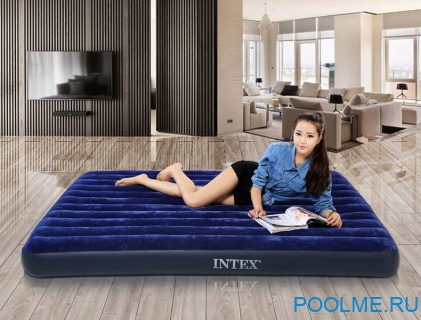 Кровать INTEX надувная 137 x 191 x 25 см, без насоса, артикул 64758 Кровать INTEX надувная 137 x 191 x 25 см, без насоса, артикул 64758