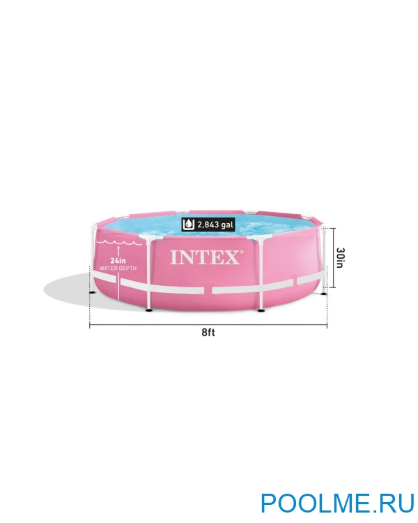 Каркасный бассейн INTEX 28290, размер 2.44 x 0.76 м
