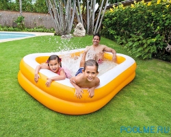 Детский бассейн INTEX "Мандарин" 229 x 147 x 46 см, артикул 57181 Детский бассейн INTEX "Мандарин" 229 x 147 x 46 см, артикул 57181