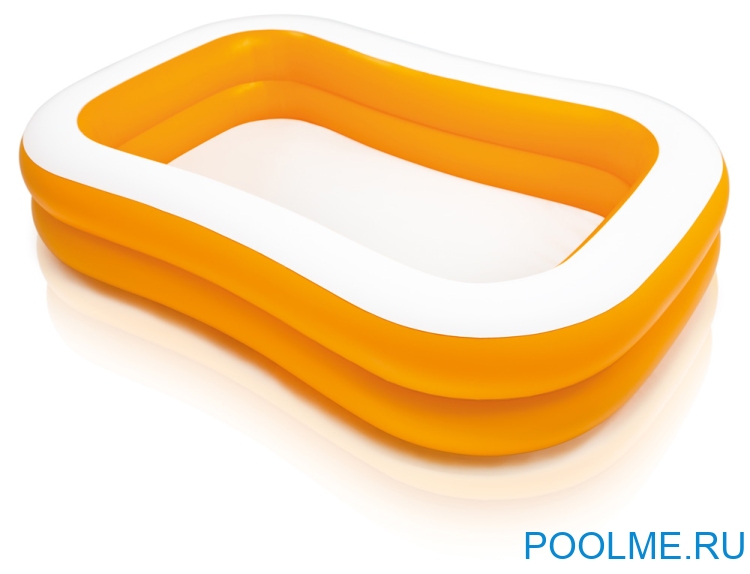 Детский бассейн INTEX "Мандарин" 229 x 147 x 46 см, артикул 57181 Детский бассейн INTEX "Мандарин" 229 x 147 x 46 см, артикул 57181