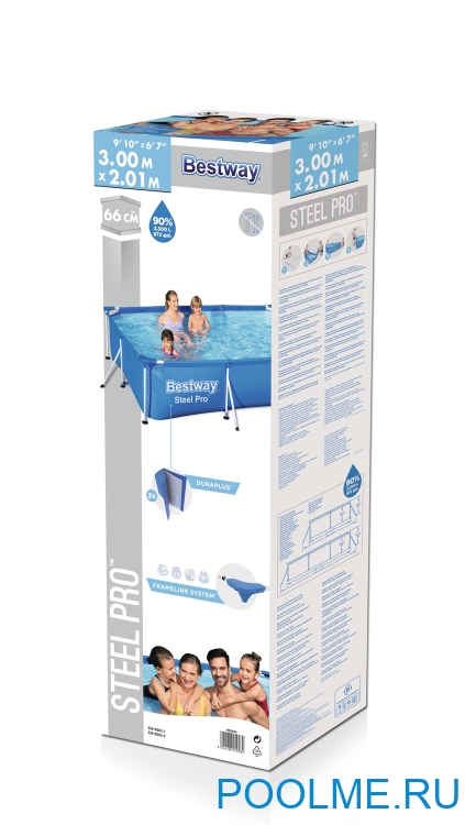 Бассейн Bestway 56404, 300 x 201 x 66 см