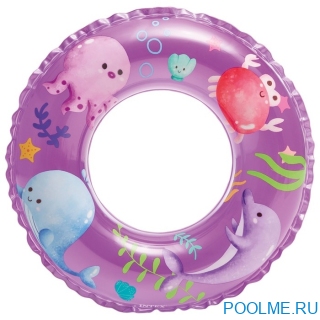 Надувной круг INTEX 61 см "Океан" жёлтый, артикул 59242