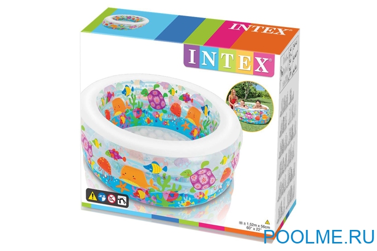 Детский бассейн INTEX "Подводный мир" 152 x 56 см, артикул 58480 Детский бассейн INTEX "Подводный мир" 152 x 56 см, артикул 58480