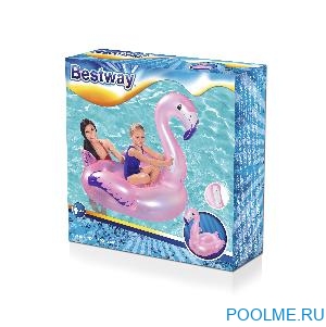 Надувная игрушка-наездник Bestway "Фламинго" 127 x 127 см, артикул 41122 Надувная игрушка-наездник Bestway "Фламинго" 127 x 127 см, артикул 41122