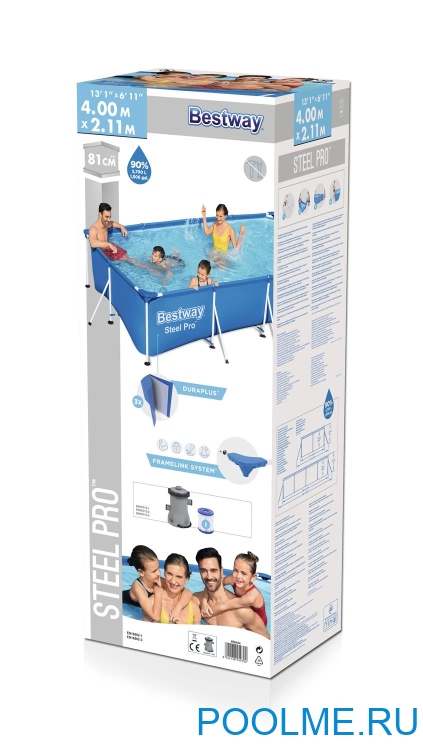 Бассейн Bestway 56424, 400 x 211 x 81 см