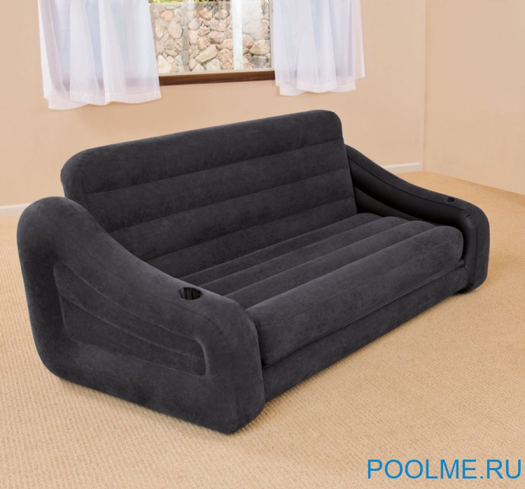 Надувной диван-кровать INTEX 193 x 221 x 66 см, артикул 68566 Надувной диван-кровать INTEX 193 x 221 x 66 см, артикул 68566