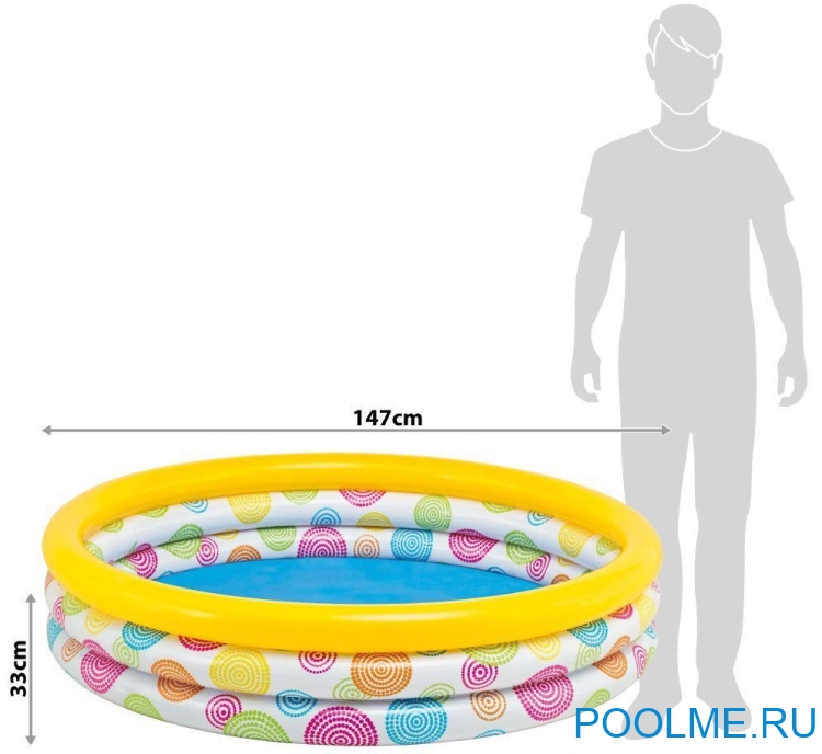 Детский бассейн INTEX "Фигуры" 147 x 33 см, артикул 58439 Детский бассейн INTEX "Фигуры" 147 x 33 см, артикул 58439
