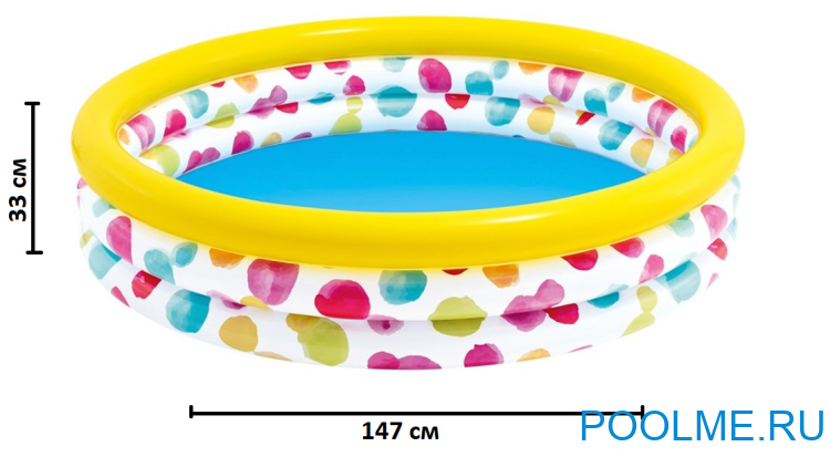 Детский бассейн INTEX "Фигуры" 147 x 33 см, артикул 58439 Детский бассейн INTEX "Фигуры" 147 x 33 см, артикул 58439
