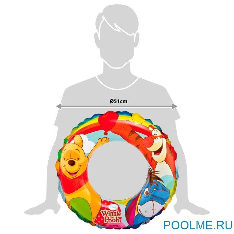Надувной круг INTEX "Винни пух" 51 см, артикул 58228-W Надувной круг INTEX "Винни пух" 51 см, артикул 58228-W