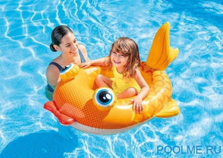 Надувная лодочка INTEX Pool Cruiser "Рыбка" 132 х 94 см, артикул 59380-G