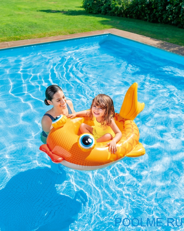 Надувная лодочка INTEX Pool Cruiser "Рыбка" 132 х 94 см, артикул 59380-G