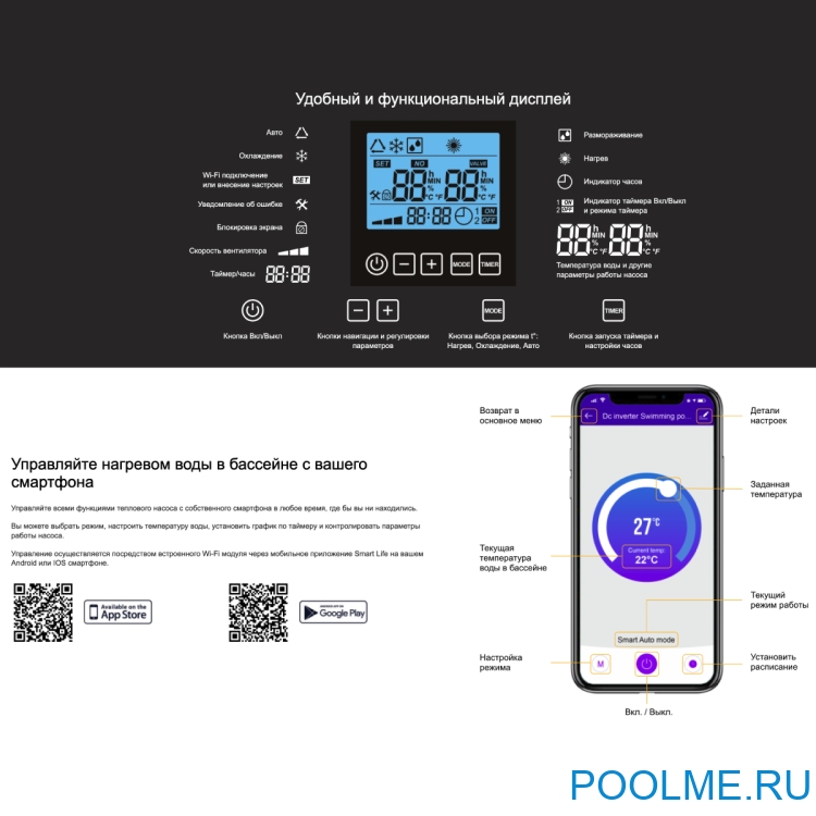 Тепловой насос Aquaviva Model 6 ON/OFF (6 кВт) Тепловой насос Aquaviva Model 6 ON/OFF (6 кВт)