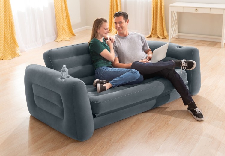 Надувной диван-кровать INTEX 224 x 203 x 66 см, артикул 66552
