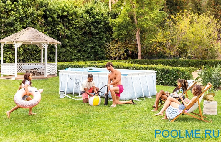 Каркасный бассейн INTEX 26780, размер 4 x 2 x 1 м Каркасный бассейн INTEX 26780, размер 4 x 2 x 1 м