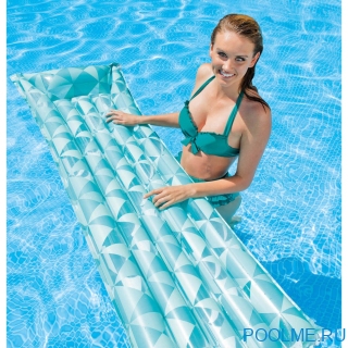 Матрас INTEX "Мозаика" 183 x 69 см, бирюзовый, артикул 59712-B