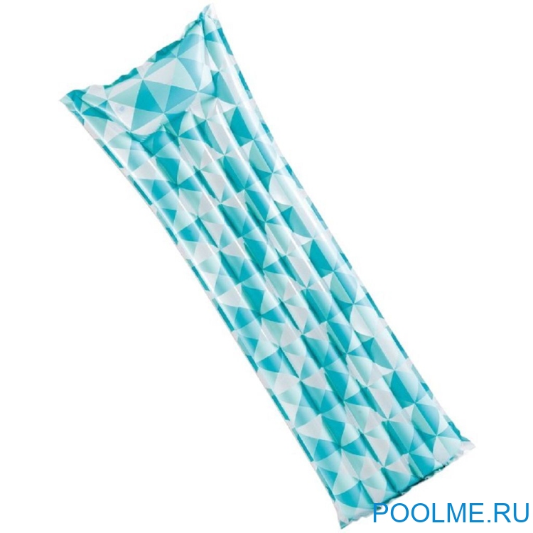Матрас INTEX "Мозаика" 183 x 69 см, бирюзовый, артикул 59712-B Матрас INTEX "Мозаика" 183 x 69 см, бирюзовый, артикул 59712-B