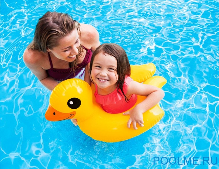 Надувной круг-игрушка INTEX "Утка" 62 x 57 см, артикул 59220-Y Надувной круг-игрушка INTEX "Утка" 62 x 57 см, артикул 59220-Y