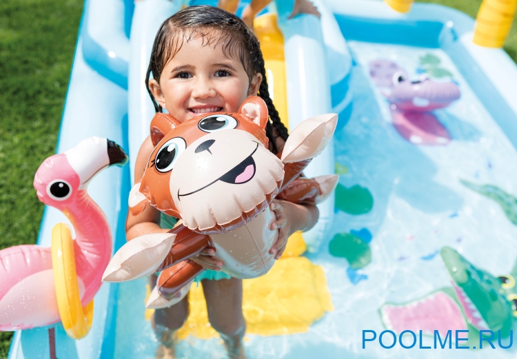 Надувной игровой центр INTEX "Приключения в джунглях" 244 x 198 x 71 см, артикул 57161 Надувной игровой центр INTEX "Приключения в джунглях" 244 x 198 x 71 см, артикул 57161