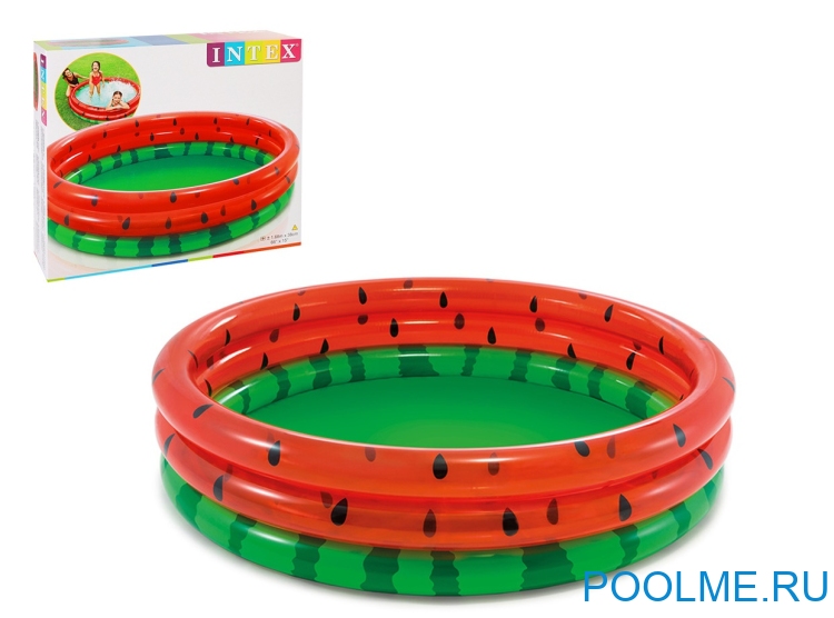 Детский бассейн INTEX "Арбуз" 168 x 38 см, артикул 58448 Детский бассейн INTEX "Арбуз" 168 x 38 см, артикул 58448