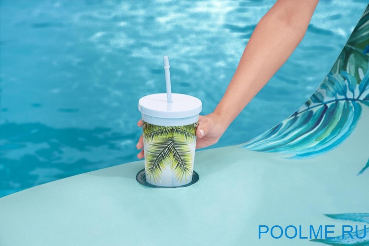 Надувной матрас-шезлонг для плавания Bestway Luxury, с тканевым покрытием, 1.76 x 1.07 м, артикул 43402 Надувной матрас-шезлонг для плавания Bestway Luxury, с тканевым покрытием, 1.76 x 1.07 м, артикул 43402