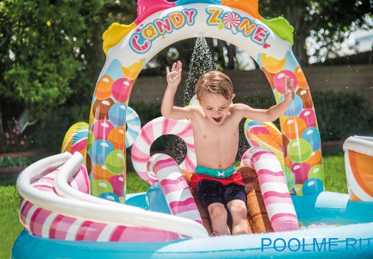 Надувной игровой центр INTEX "Территория сладостей" 297 x 191 x 130 см, артикул 57149 Надувной игровой центр INTEX "Территория сладостей" 297 x 191 x 130 см, артикул 57149