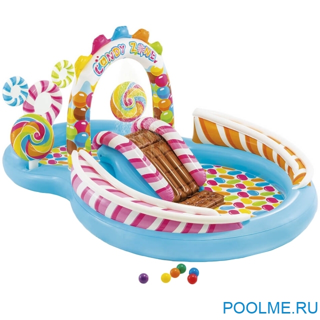 Надувной игровой центр INTEX "Территория сладостей" 297 x 191 x 130 см, артикул 57149 Надувной игровой центр INTEX "Территория сладостей" 297 x 191 x 130 см, артикул 57149