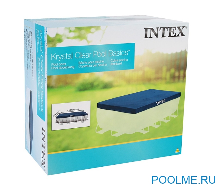 Тент INTEX для каркасных бассейнов 4 x 2 м, артикул 28037 Тент INTEX для каркасных бассейнов 4 x 2 м, артикул 28037
