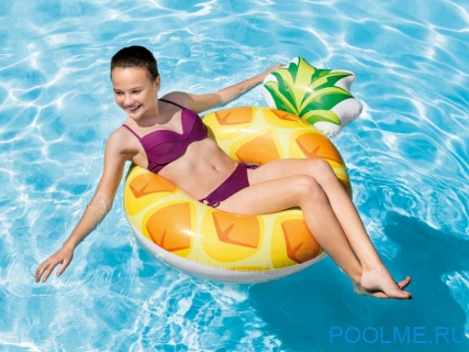 Надувной круг INTEX "Ананас" 160 x 46 см, артикул 56266