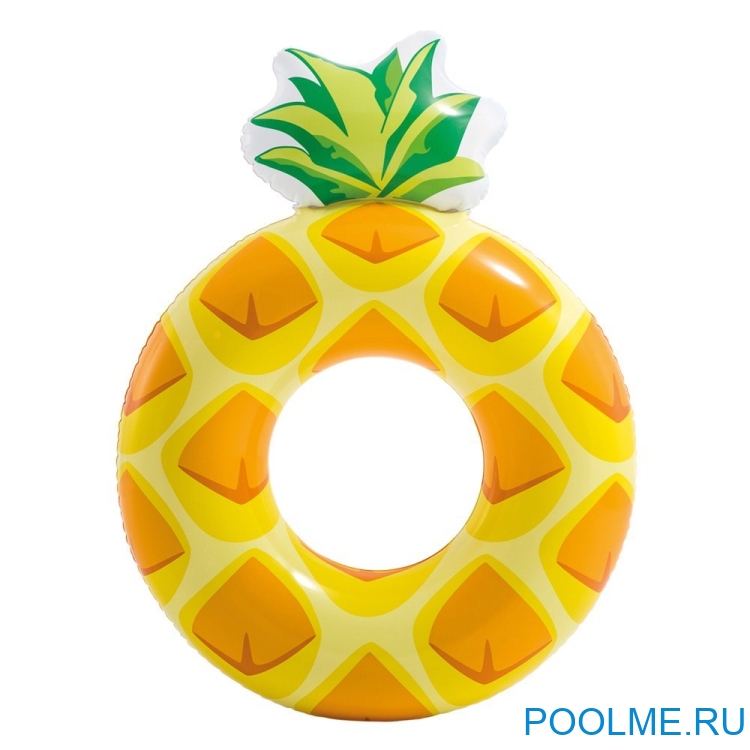 Надувной круг INTEX "Ананас" 160 x 46 см, артикул 56266 Надувной круг INTEX "Ананас" 160 x 46 см, артикул 56266