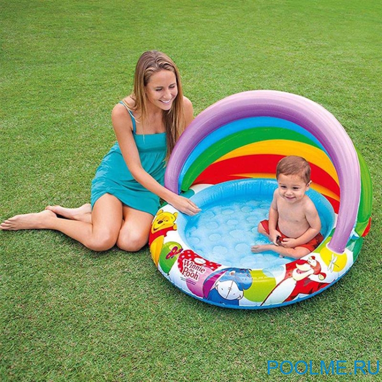 Детский бассейн INTEX "Винни пух" 102 x 69 см, артикул 57424 Детский бассейн INTEX "Винни пух" 102 x 69 см, артикул 57424