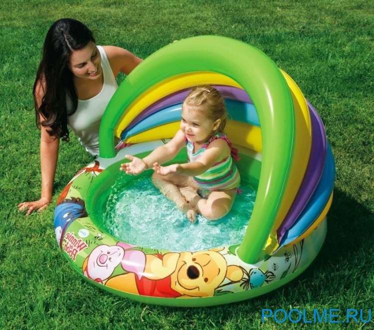 Детский бассейн INTEX "Винни пух" 102 x 69 см, артикул 57424 Детский бассейн INTEX "Винни пух" 102 x 69 см, артикул 57424