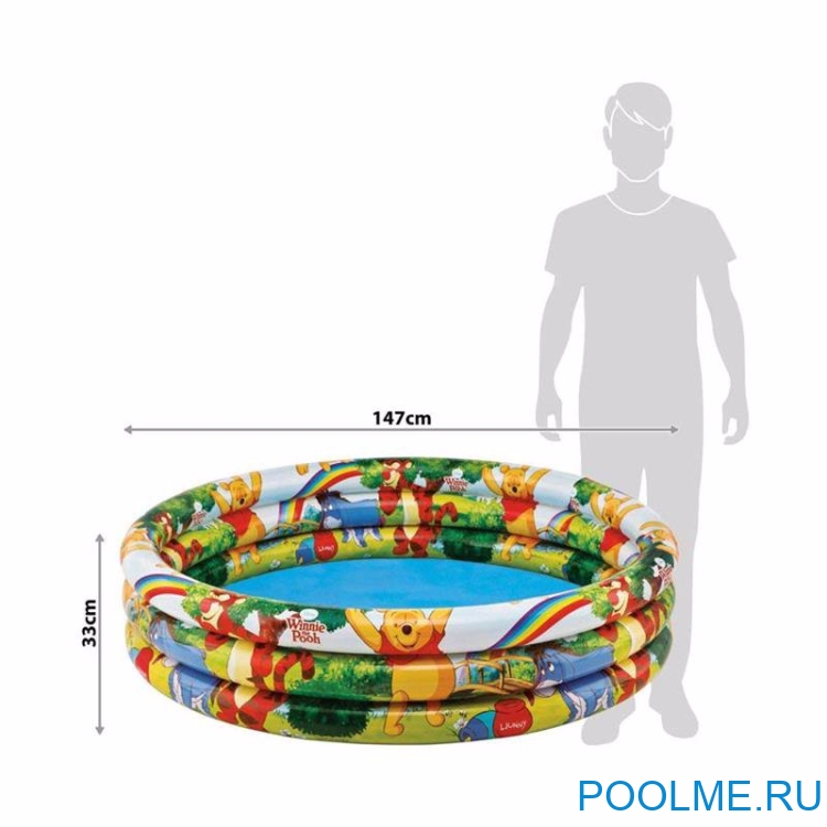 Детский бассейн INTEX "Винни Пух" 147 x 33 см, артикул 58915 Детский бассейн INTEX "Винни Пух" 147 x 33 см, артикул 58915