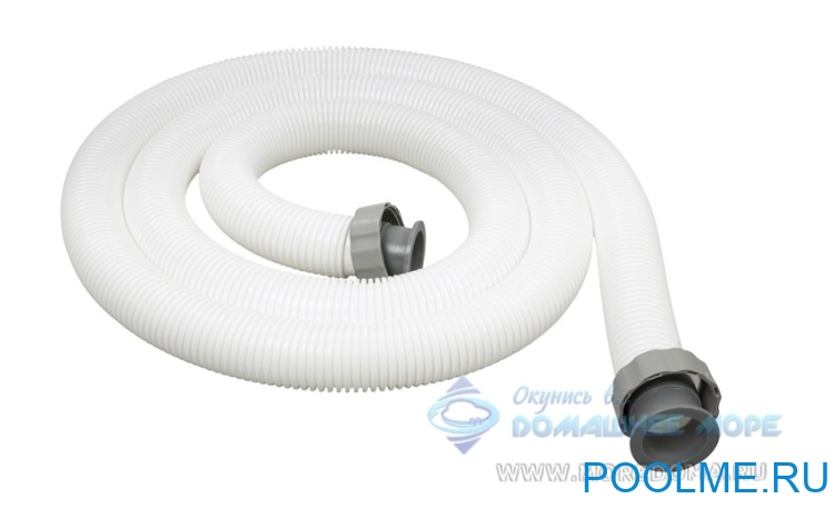 Шланг гофрированный Bestway 3.0 м с гайками, артикул 58368 Шланг гофрированный Bestway 3.0 м с гайками, артикул 58368