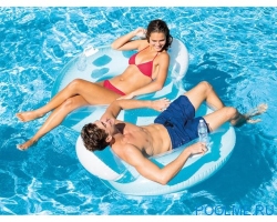 Надувное кресло-круг INTEX "Волна" 2-х местное 198 x 117 см, артикул 56800 Надувное кресло-круг INTEX "Волна" 2-х местное 198 x 117 см, артикул 56800