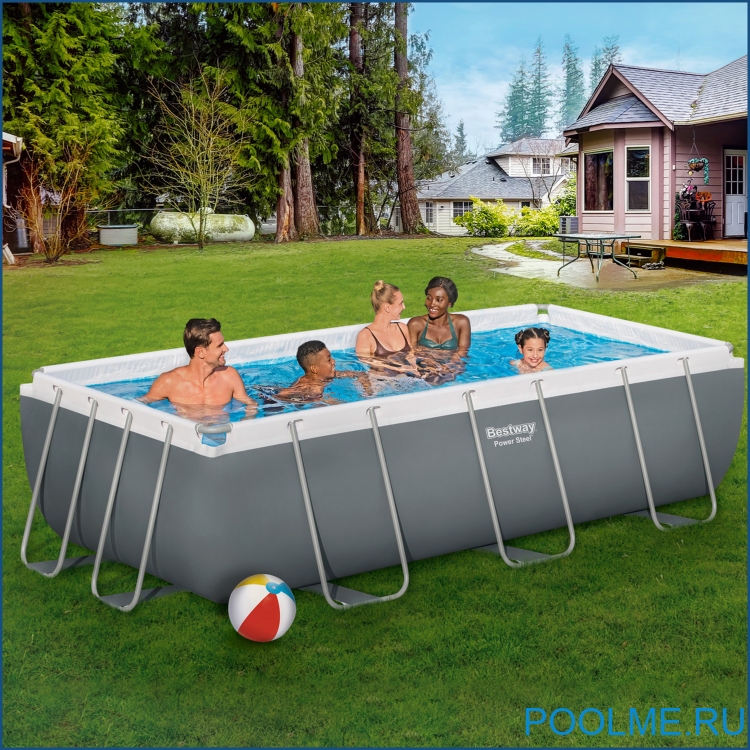 Каркасный бассейн Bestway 56442, размер 4.04 x 2.01 x 1.0 м Каркасный бассейн Bestway 56442, размер 4.04 x 2.01 x 1.0 м