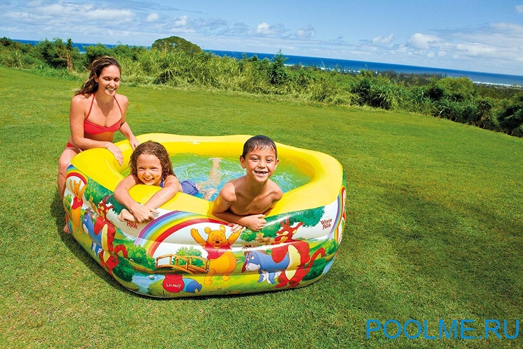 Детский бассейн INTEX "Винни пух" 191 x 178 x 61 см, артикул 57494 Детский бассейн INTEX "Винни пух" 191 x 178 x 61 см, артикул 57494