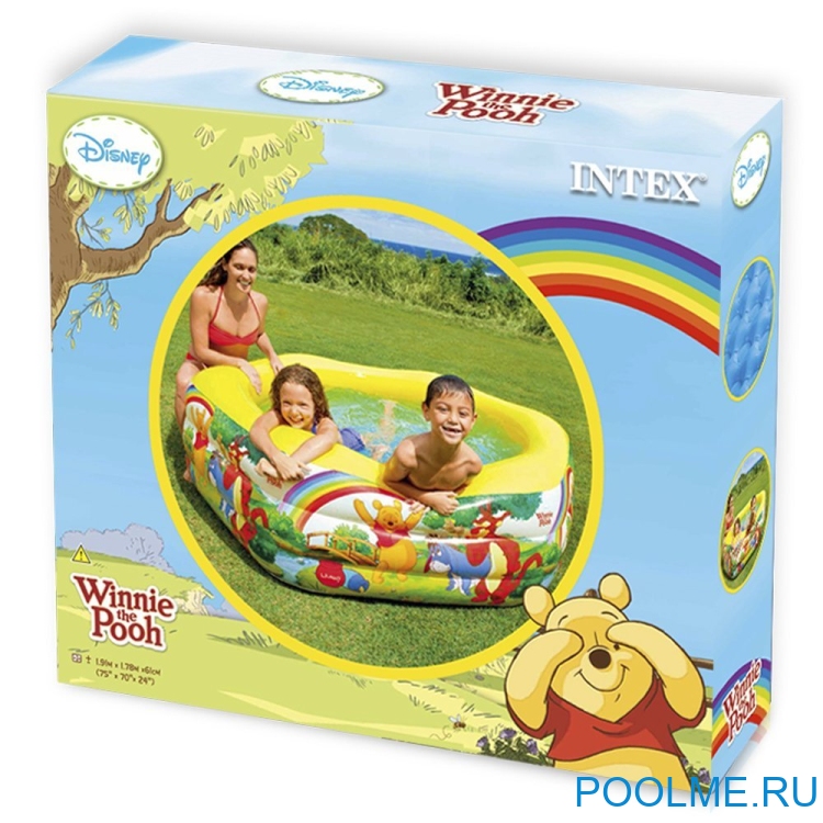 Детский бассейн INTEX "Винни пух" 191 x 178 x 61 см, артикул 57494 Детский бассейн INTEX "Винни пух" 191 x 178 x 61 см, артикул 57494