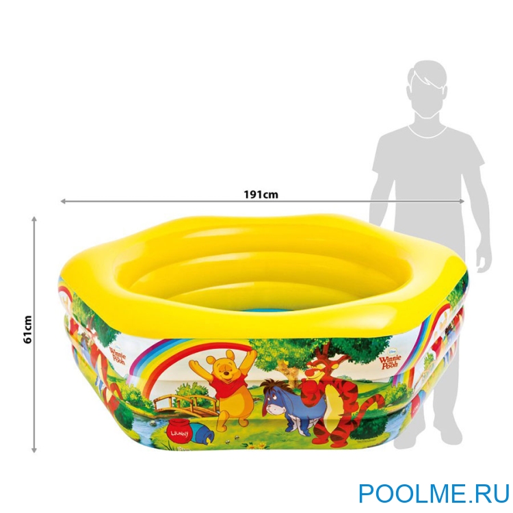 Детский бассейн INTEX "Винни пух" 191 x 178 x 61 см, артикул 57494 Детский бассейн INTEX "Винни пух" 191 x 178 x 61 см, артикул 57494