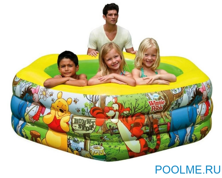Детский бассейн INTEX "Винни пух" 191 x 178 x 61 см, артикул 57494 Детский бассейн INTEX "Винни пух" 191 x 178 x 61 см, артикул 57494