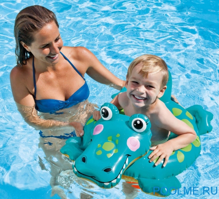 Надувной круг-игрушка INTEX "Крокодил" 74 x 61 см, артикул 58221-K Надувной круг-игрушка INTEX "Крокодил" 74 x 61 см, артикул 58221-K